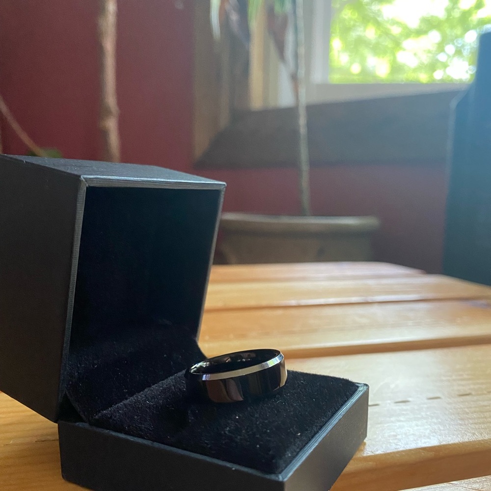 Mens Tungsten Metal Ring